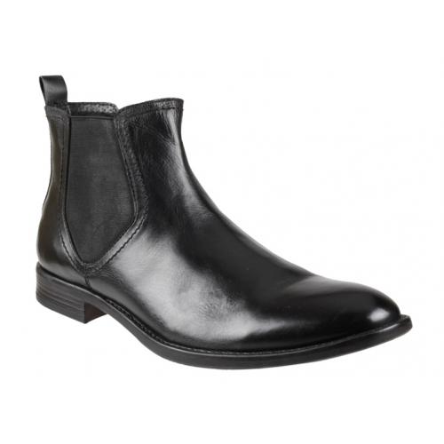 Giorgio Brutini "Dumont" Black Leather Boots 24899